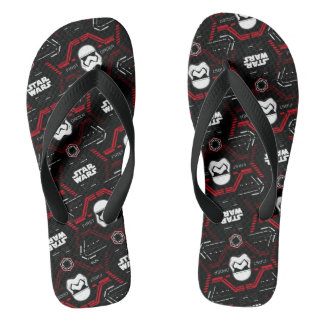 First Order Stormtrooper Pattern Flip Flops