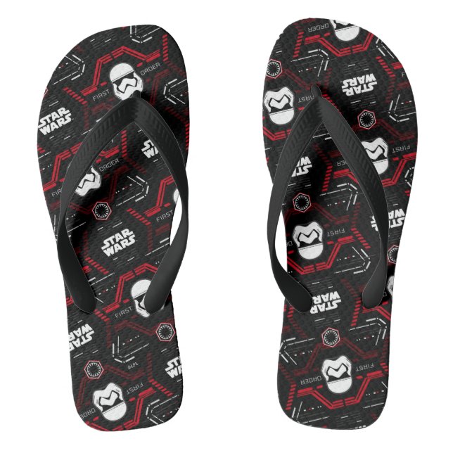 First Order Stormtrooper Pattern Flip Flops (Footbed)