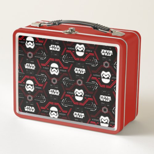 First Order Stormtrooper Pattern Metal Lunch Box