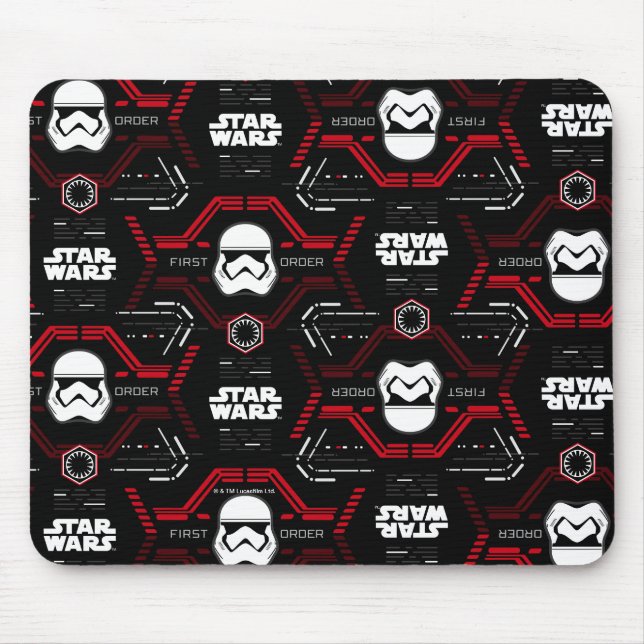 First Order Stormtrooper Pattern Mouse Pad (Front)
