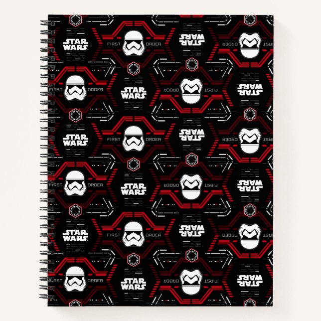 First Order Stormtrooper Pattern Notebook (Front)