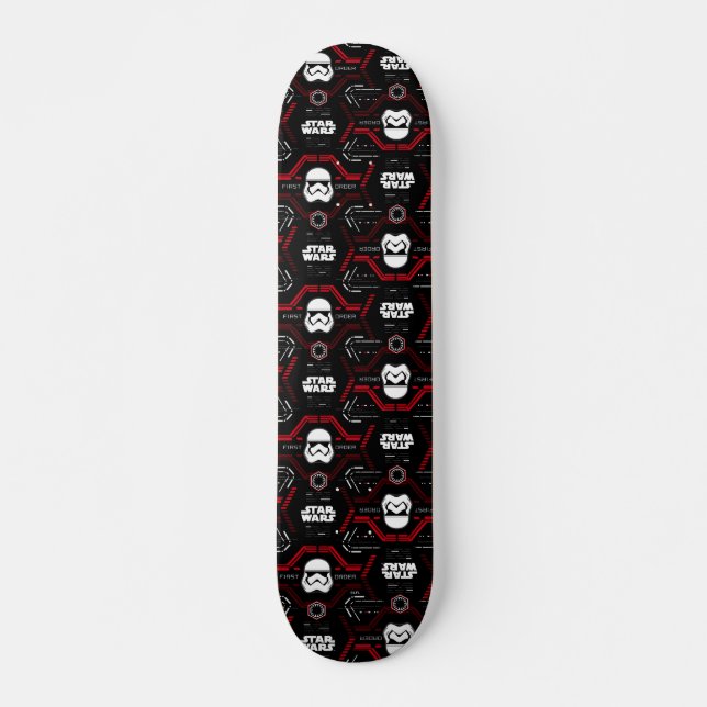First Order Stormtrooper Pattern Skateboard (Front)