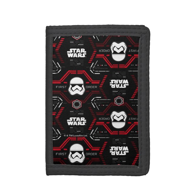 First Order Stormtrooper Pattern Tri-fold Wallet (Front Vertical)