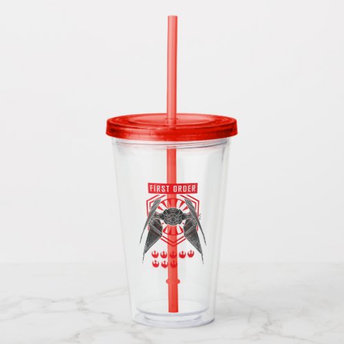 First Order TIE Silencer Battle Tally Graphic Acrylic Tumbler