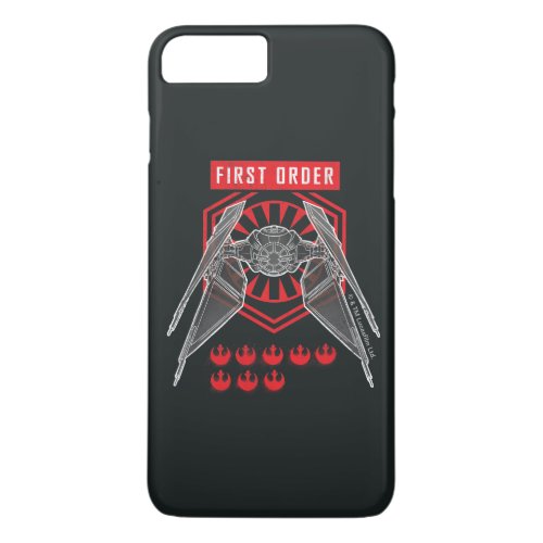 First Order TIE Silencer Battle Tally Graphic iPhone 8 Plus7 Plus Case