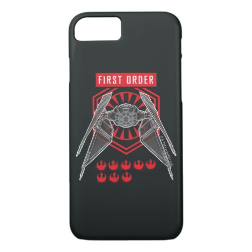 First Order TIE Silencer Battle Tally Graphic iPhone 87 Case