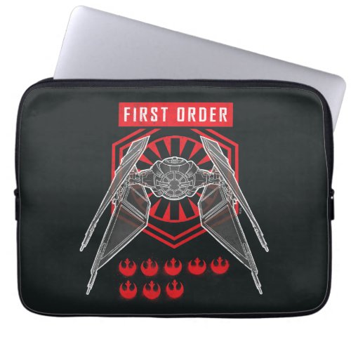 First Order TIE Silencer Battle Tally Graphic Laptop Sleeve