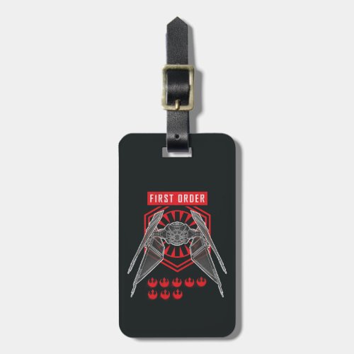 First Order TIE Silencer Battle Tally Graphic Luggage Tag