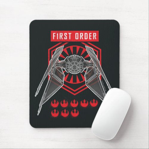 First Order TIE Silencer Battle Tally Graphic Mouse Pad