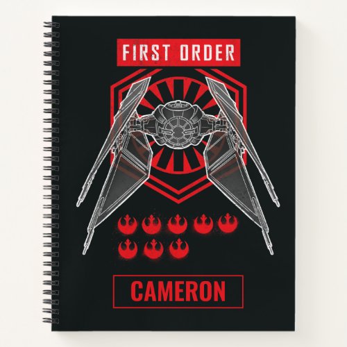 First Order TIE Silencer Battle Tally Graphic Notebook