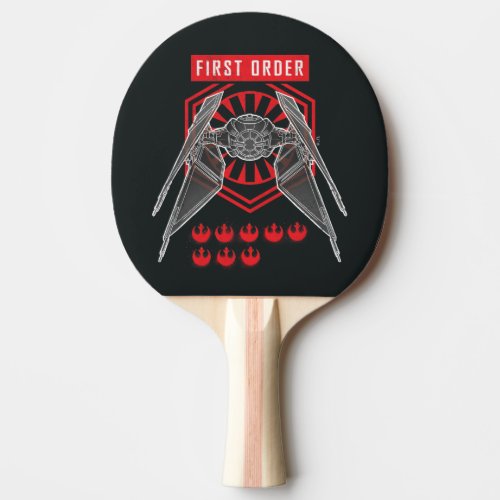 First Order TIE Silencer Battle Tally Graphic Ping Pong Paddle