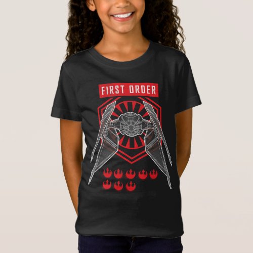 First Order TIE Silencer Battle Tally Graphic T_Shirt