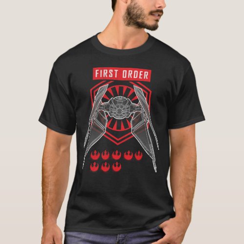 First Order TIE Silencer Battle Tally Graphic T_Shirt