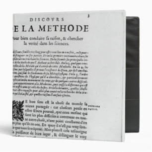First page of 'Discours de la Methode' by Rene Binder