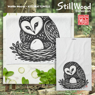 FIRST PEEP • StillWood • Barnowl Kitchen Towel