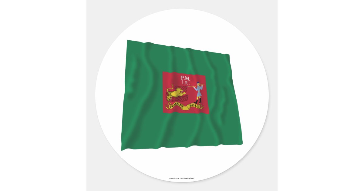 First Pennsylvania Rifles Flag Classic Round Sticker | Zazzle