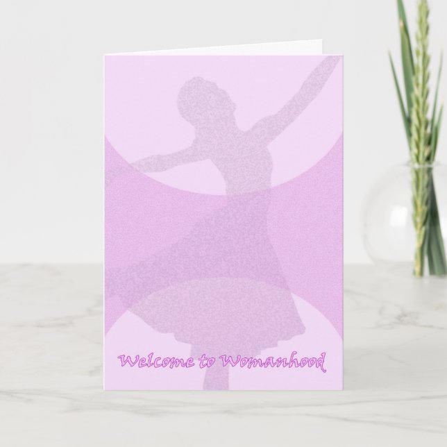 First Period, 1st Period, Womanhood Card (Front)