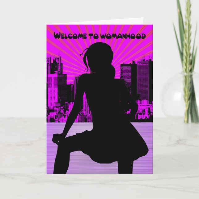 First Period, 1st Period, Womanhood Card (Front)