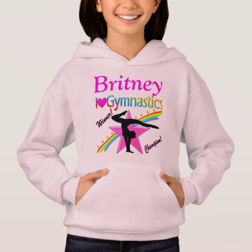 FIRST PLACE GYMNAST PERSONALIZED HOODIE SWEATSHIRT