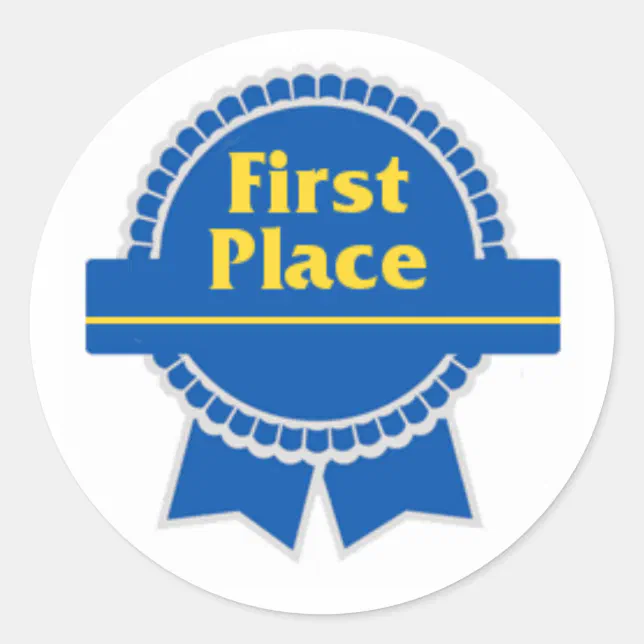 Almost First Place Sticker First Place Sticker | Zazzle