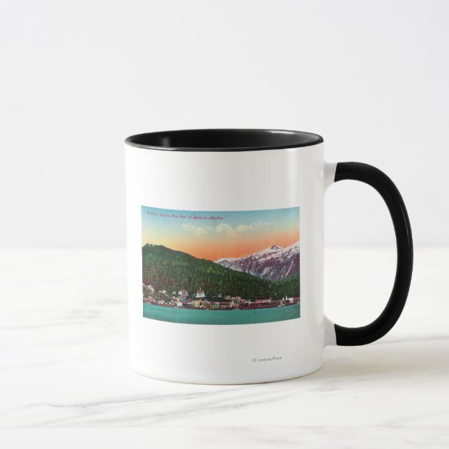 First Port of Entry in Alaska View Mug (Right)