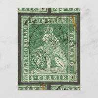 First postage stamp - Tuscany (1851)