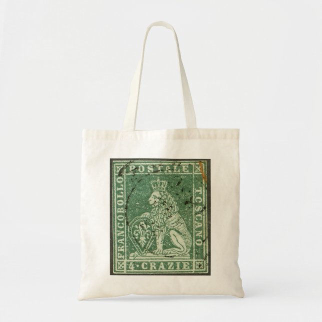 First postage stamp - Tuscany (1851) Tote Bag (Front)