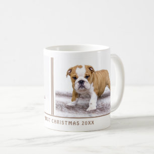 First Puppy Christmas Personalized Pet Photo Coffee Mug