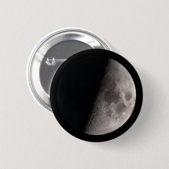 First quarter moon phase button (Front & Back)