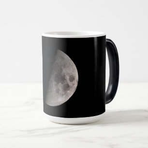 First quarter moon phase color morph mug