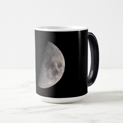 First quarter moon phase  magic mug