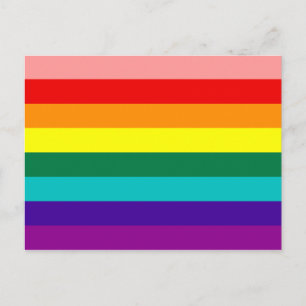 First Rainbow Gay Pride Flag Postcard
