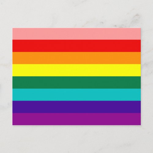 First Rainbow Gay Pride Flag Postcard