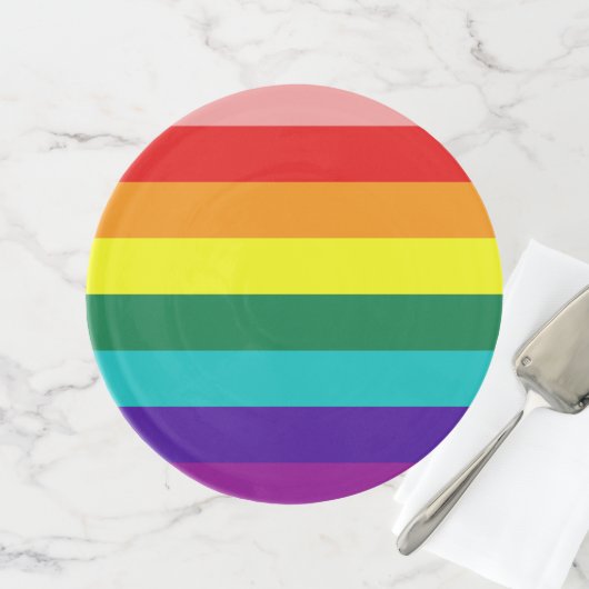 First Rainbow Pride Flag Cake Stand (Front)