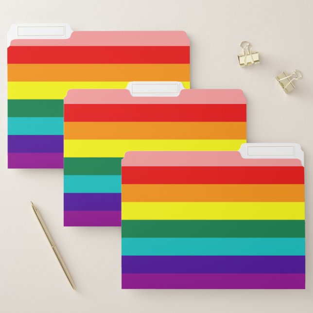 First Rainbow Pride Flag File Folder (Set)