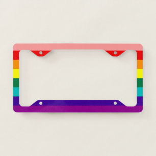 First Rainbow Pride Flag License Plate Frame