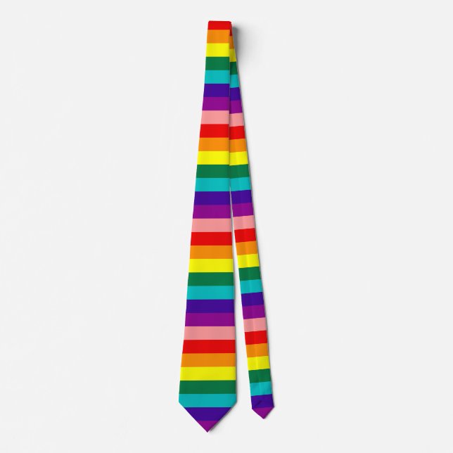 First Rainbow Pride Flag Neck Tie (Front)