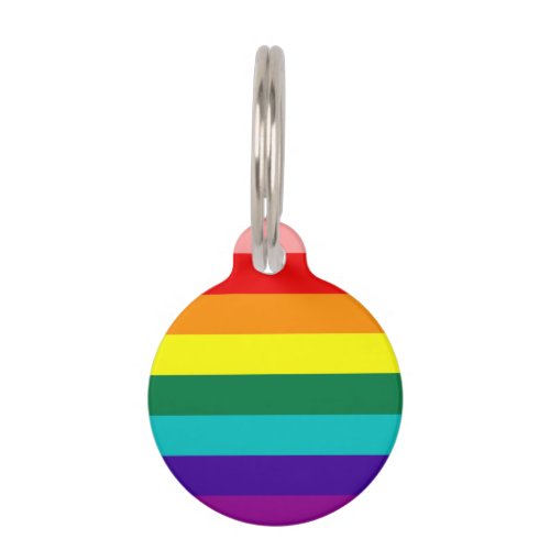 First Rainbow Pride Flag Pet Tag
