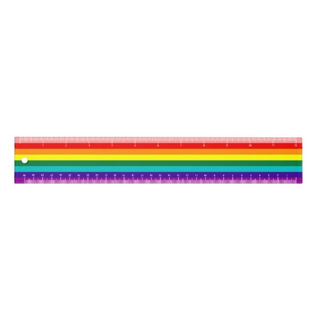 First Rainbow Pride Flag Ruler (Front)