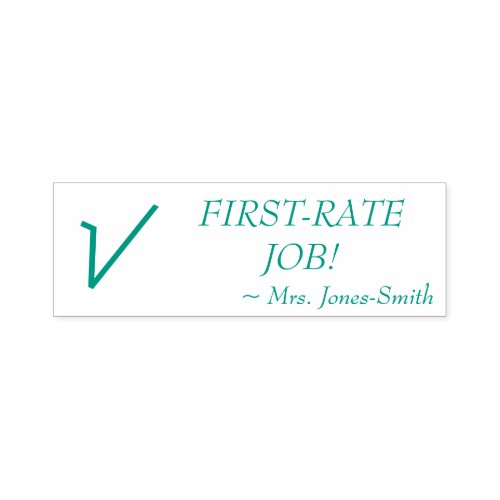 FIRST_RATE JOB  Custom Instructor Name Self_inking Stamp