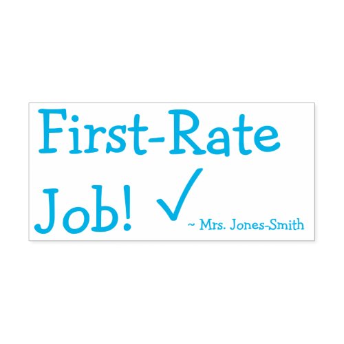 First_Rate Job  Custom Tutor Name Self_inking Stamp