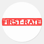 First-rate Stamp Classic Round Sticker