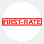 First-rate Stamp Classic Round Sticker