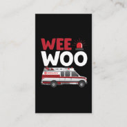 First Responder Ambulance Car Aid Ems Vehicle Business Card at Zazzle