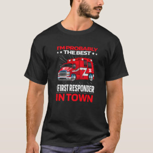 First Responder Ambulance Ems Police  Emt Paramedi T-Shirt