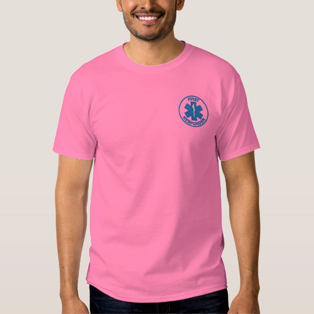 First Responder Embroidered T-Shirt (Front)