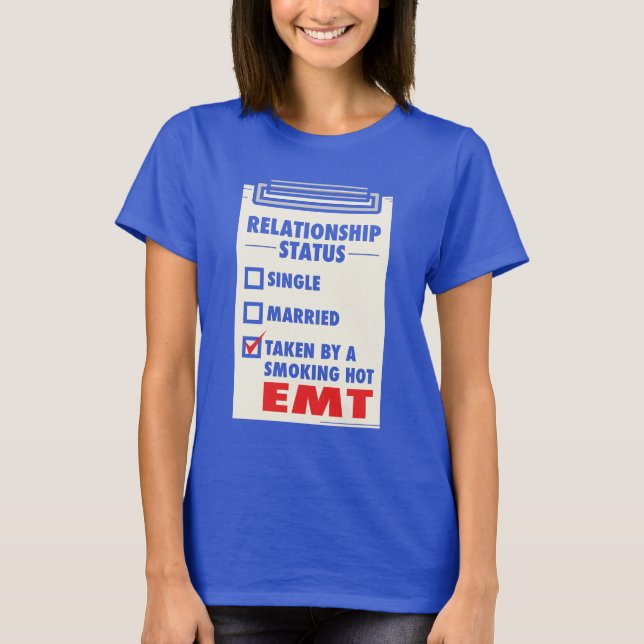 First Responder EMT Girlfriend T-Shirt (Front)