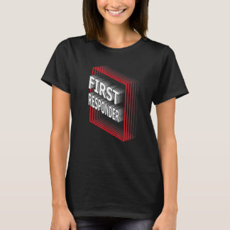 First Responder Job Title Appreciation Retro T-Shirt