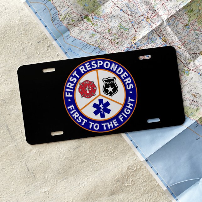 First Responder License Plate (In Situ)