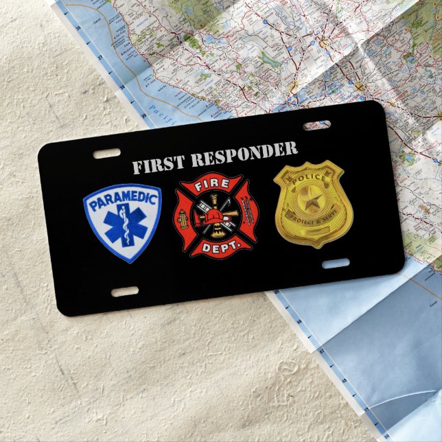 First Responder License Plate (In Situ)
